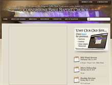 Tablet Screenshot of cornerstonebiblebaptistchurch.com